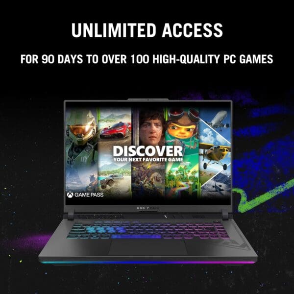 ASUS ROG Strix G16 Gaming Laptop, 16” 16:10 FHD 165Hz Display, NVIDIA® GeForce RTX™ 4060, Intel Core i7-13650HX, 16GB DDR5, 1TB PCIe Gen4 SSD, Wi-Fi 6E, Windows 11, G614JV-AS74 - Image 7