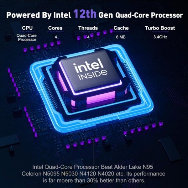 2025 Laptop, Laptop Computer with Intel Quad-Core Processor(Up to 3.6GHz), 16GB DDR4 512GB SSD, Windows 11 Gaming Laptop, 15.6" IPS 1080P, Metal Shell, USB3.2, Long Battery Life - Image 2