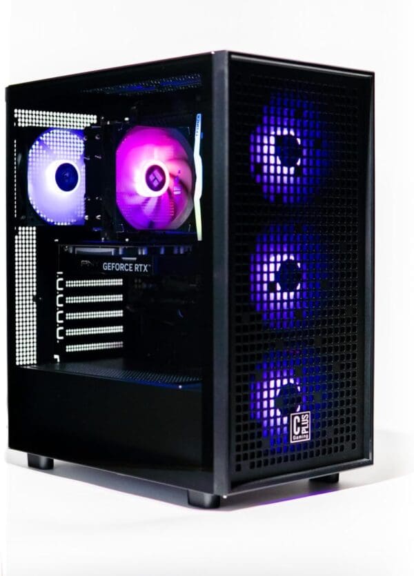 Cost Plus Gaming M1 Flow - Starter Tier Gaming PC - AMD Ryzen 5 3600 3.6 GHz, RTX 3050, 500GB NVME SSD, 16GB DDR4-3200, WiFi, 600W+ Gold PSU, WiFi, Windows 11 Home 64-bit
