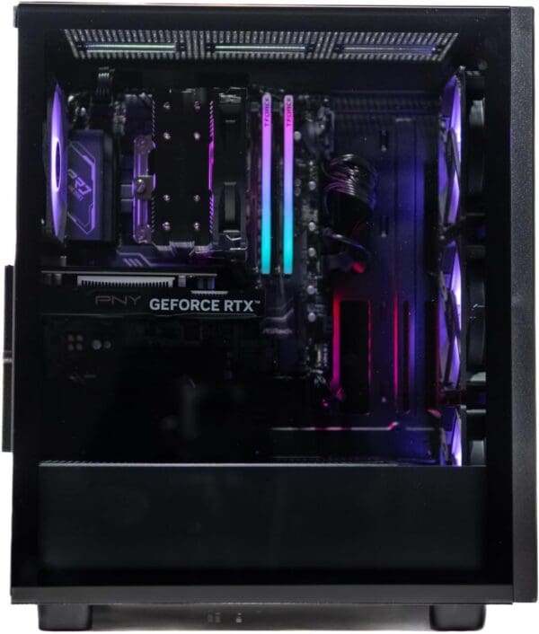 Cost Plus Gaming M1 Flow - Starter Tier Gaming PC - AMD Ryzen 5 3600 3.6 GHz, RTX 3050, 500GB NVME SSD, 16GB DDR4-3200, WiFi, 600W+ Gold PSU, WiFi, Windows 11 Home 64-bit - Image 4