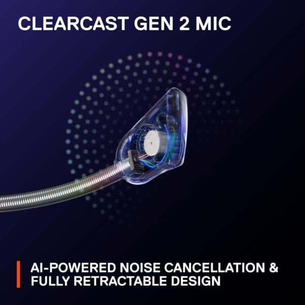 SteelSeries Arctis Nova 7P Wireless Multi-Platform Gaming Headset — Neodymium Magnetic Drivers — 2.4GHz + Bluetooth — 38Hr USB-C Battery — Gen2 AI Mic — PlayStation, PC, Switch, VR, Mobile - Black - Image 8