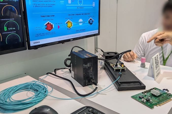 Kioxia Demonstrates Optical Interface SSDs for Data Centers